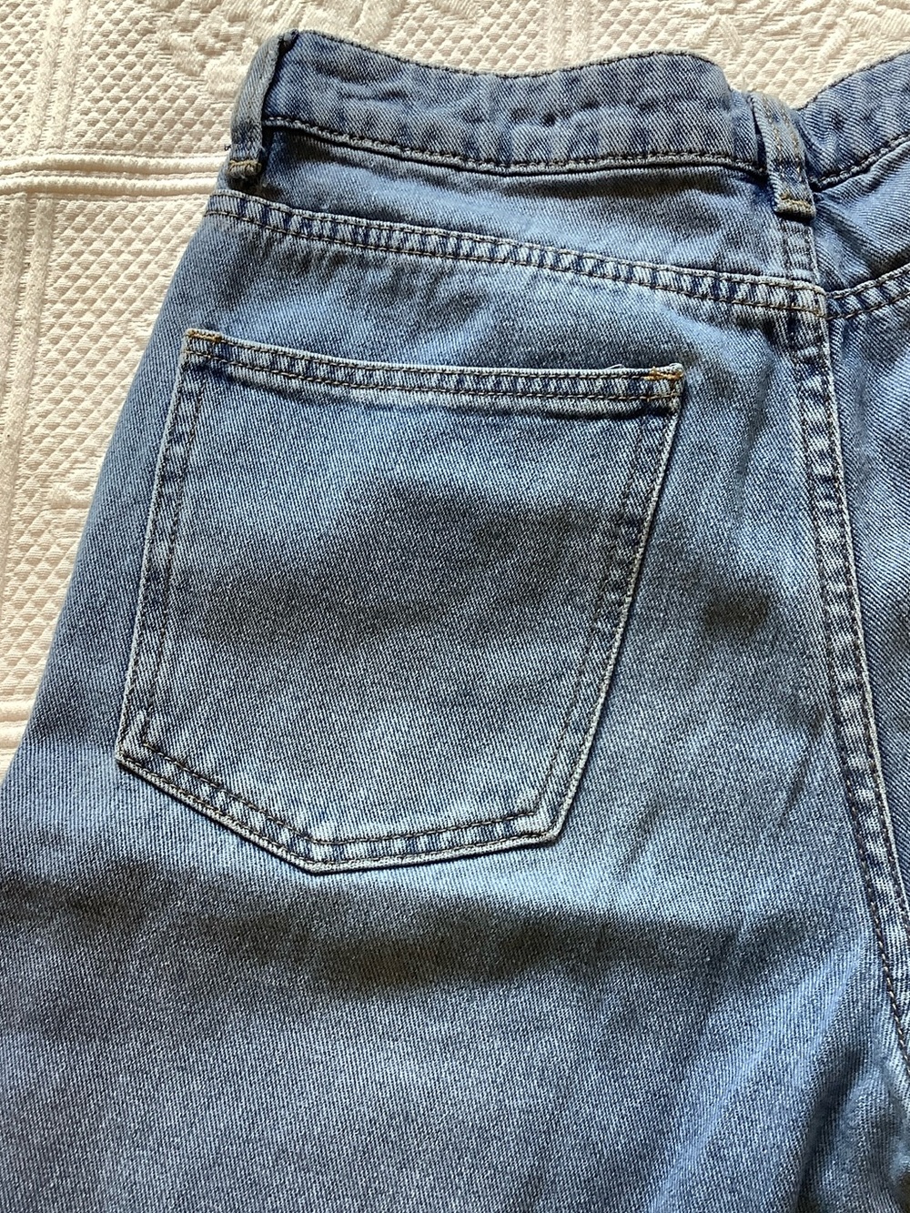 Motel Rocks Light Blue Straight Leg Jeans - Picture 10 of 13